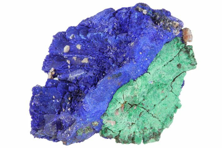 Sparkling Azurite and Malachite Crystal Cluster - Morocco #73421